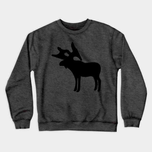 Anvil Moose Crewneck Sweatshirt by daftvader97